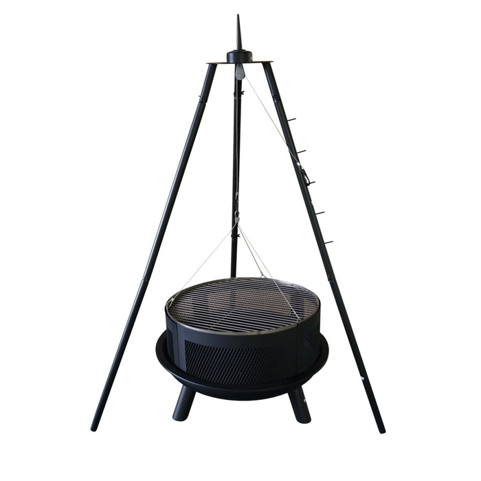 Bålpanne med stativ H138,5 cm